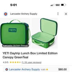 Yeti, day trip lunchbox